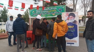 برپایی ایستگاه صلواتی بمناسبت نیمه شعبان در دانشکده فنی و حرفه‌ای شهید قاضی طباطبایی ارومیه 2