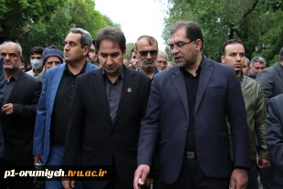 حضور رئیس و کارکنان دانشگاه فنی و حرفه‌ای استان آذربایجان غربی در مراسم تشییع پیکر مطهر شهدای خدمت 5