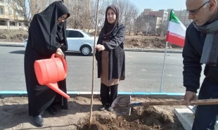 کاشت نهال به مناسبت روز درختکاری در محوطه دانشگاه ملی مهارت واحد استان آذربایجان غربی 9